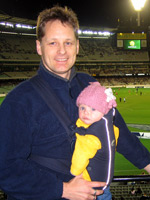 with dad at the MCG