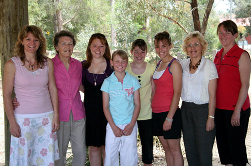 Wood family reunion in Bundoora 2007: girls